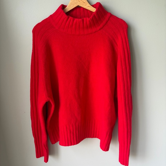 Ava & Viv Sweaters - Ava & Viv Vibrant Red Cowl Neck Sweater Womens size 1X